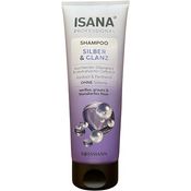 ISANA PROFESSIONAL Shampoo Silber & Glanz, neutralisiert Gelbstiche für graues und blondes Haar, mit Jojobaöl und Panthenol, 250 ml