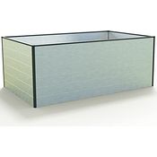 GFP Hochbeet Kräuter-Gemüse-Beet Aluminium Christina - 195x119x77cm formstabil und witterungsbeständig mit Aluminium-Hohlkammerprofilen - Made in Austria