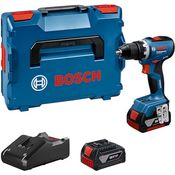 Bosch Professional GSR 18V-65, Akkuschrauber mit bürstenlosem Motor, 63 Nm Drehmoment, 2x 5.0Ah Akku, Ladegerät und L-BOXX