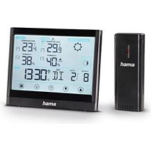 Bild für Hama Drahtlose Wetterstation "Full Touch" (5 Touchscreen-Sensoren, weiße Displaybeleuchtung, Thermometer/Hygrometer, Reichweite 30m)