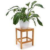 Relaxdays - Bambushocker H x B x T: 40 x 28 x 32 cm Badhocker aus hochwertigem Holz als universelles und dekoratives Accessoire als praktischer