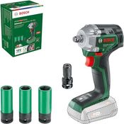 Bosch Diy UniversalImpactDrive 18V-350 (c) Akku-Drehschlagschrauber, 350 Nm max. Drehmoment, kompakt, robuster ½"-Vierkantantrieb