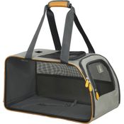 Nobby Tiertransporttasche Tasche Walney für Katzen, strapazierfähige Mikrofaser, gute Durchlüftung, 2 Utensilienfächer, 48 x 30 x 27 cm, blau