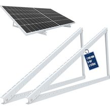 Bild für NuaSol Halterung für Solarpanel Aufständerung bis 118 cm Flachdach PV Solarmodul Verstellbar 0-90° Aluminium Set Montagematerial