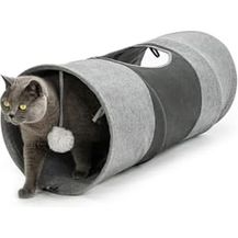 Bild für lionto Katzentunnel Katzenspielzeug Tunnel für Haustiere Spieltunnel mit Ball für Katzen