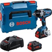 Bosch Professional 18V System BITURBO Akku Drehschlagschrauber GDS 18V-1600 HC (3/4" mit hoher Durchzugskraft, inkl. 2x Akku ProCORE18V 8.0Ah, Ladegerät GAL 1880 CV, Bluetooth-Modul GCY 42, L-BOXX)