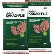 Floragard zum Abdecken von Pflanzflächen, Gehölz- und Staudenbeeten - natürliche Inhaltsstoffe - unterdrückt Unkrautwuchs - 100 L Universal Kakaoschalen 2 x 50 L