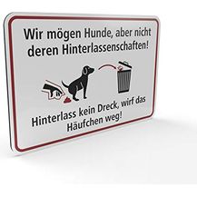 Bild für Betriebsausstattung24® Kein Hundeklo Hinweisschild „Wir mögen Hunde