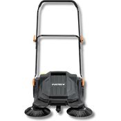 FUXTEC Handkehrmaschine FX-HK65, Kehrgerät für Außenbereiche, 650 mm Arbeitsbreite, 20 L Behälter, ergonomisches Design, Flächenleistung bis 2000 m²