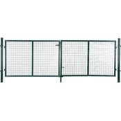 SONGMICS Doppeltor, Gartentor, Gartentür, mit Schloss und 3 Schlüsseln, 90 x 310 cm (L x H), grün GGD300G - Preisvergleich