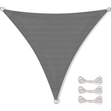Bild für CelinaSun Sonnensegel inkl Befestigungsseile Premium HDPE wetterbeständig atmungsaktiv Dreieck gleichseitig 3 x 3 x 3 m anthrazit
