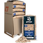 GALAMIO Holzhackschnitzel Fallschutzmulch, Kiefer Pinus Sylvestris, 5-30mm Körnung, 780l (60l x 13 Säcke) für Gartenwege und Spielplätze