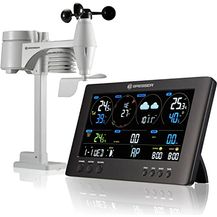 Bild für Bresser 7002586 Wetterstation Funk mit Aussensensor ClearView Wettercenter mit WLAN und 7-in-1 Profi-Sensor für Wind