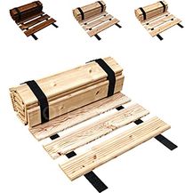 Bild für Floranica Gartenweg Rollweg Holztritt Gartentritt Garten Holz Holzweg Ausrollbarer Gartentritt Gartenrollwege Dekorative Holztritte aus Lärchenholz Länge in lfm