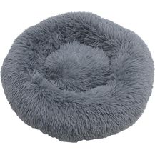Bild für Hundebett Hundekissen Hundekorb 70 cm Plüsch Tierbett Hundesofa Dunkelgrau