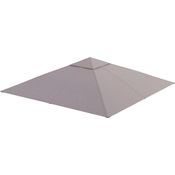 Outsunny Pavillon-Ersatzdach Beige 180 g/m², 295 x 295 cm (Ersatzdach, Pavillondach) 298x295 für Metall-Gartenpavillon