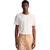 GANT Regular Shield T-Shirt, Herren, Weiß, Regular Fit, 100% Baumwolle, Rundhals-Ausschnitt, XXL