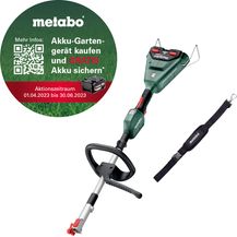 Bild für Metabo Akku Multifunktionsantrieb MA 36-18 LTX BL Q (2x 18 Volt, Li-Ion, Antrieb für Freischneider, Heckenscheren Vorsatz und Hochentaster)