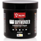 BBQ-Toro DOPFWUNDER, Einbrenn- & Pflegepaste für Gusseisen Grillzubehör, 250 ml, Made in Germany, lebensmittelecht, vegan