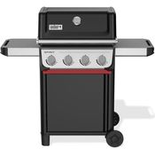 Weber Spirit E-410 Gasgrill, 4 Brenner, 51 x 46cm Grillfläche, Warmhalterost, Deckelthermometer, 2 Räder - Schwarz/Silber (1500886)