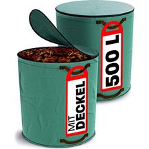 Bild für 2x Gartenabfallsack mit Deckel 500L
