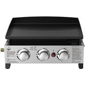 Plancha Gasgrill "AUSTIN III" von El Fuego® | 3 Hauptbrenner mit 2,5 kW | inkl. Gasschlauch und Druckminderer | Grill BBQ | AY 4420