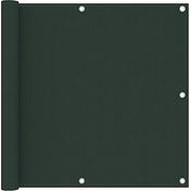 vidaXL Balkon-Sichtschutz Dunkelgrün 90x400 cm Oxford-Gewebe