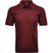 RAGMAN Poloshirt Herren Softknit-Polo - Einfarbig mit Brusttasche & Knopfleiste, Blau