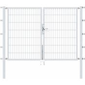 Alberts Doppeltor Flexo mit Zubehör | feuerverzinkt | Breite 200 cm | Höhe 140 cm 
(647841)