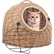 Bild für vidaXL Katzen-Transportkorb 45x35x35 cm Natürliche Weide