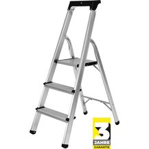 Bild für Craftfull Stehleiter CF-133B Aluminium Haushaltsleiter Leiter klappbar Ablage (3 Stufen)