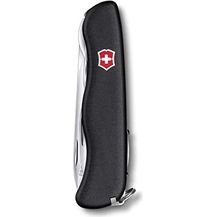 Bild für Victorinox, Taschenmesser, Picknicker, 111 mm, schwarz (11 Funktionen, Klinge, Dosenöffner, Schraubendreher 3 mm, Korkenzieher)