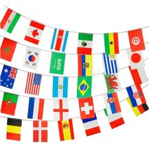 Bild für PHENO FLAGS Flagge Flaggenkette 10 Meter Girlande Fahnenkette Wimpelkette Deko