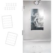 LEMODO Räucherofen 80x39,5x27,5 cm, Kalträucherofen aus legiertem Stahl mit umfangreichem Zubehör, Tischräucherofen mit Thermometer und großer Räucherkammer