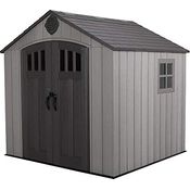 LIFETIME Gartenhaus & Gerätehaus Mars | 227x242x242 cm Grau | Kunststoff Gartenschuppen & Geräteschuppen