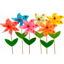 Bild für Windmühle Windrad Windspiel Gartendeko 6 er Set