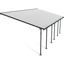 Bild für Canopia by Palram Terrassenüberdachung Alu Feria 4X8.50 Polycarbonat Hohlkammerplatten Pergola 850 x 385 cm Grau zur Überdachung ihrer Terrasse