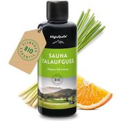 Allgäuquelle Sauna-Aufgussset Bio Talaufguss mit naturreinen Ölen, 100ml, Lemongrass, Orange und Bergamotte