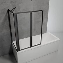 Bild für Schulte Duschabtrennung für Badewanne Smart, Höhe: 121 cm, 2-teilig mit Seitenwand 68-71 cm, 3 mm Sicherheitsglas (ESG)