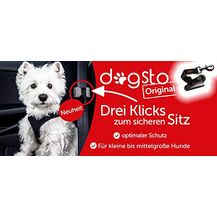 Bild für Dogsto Hunde Sicherheitsgurt für jedes Auto mit mittiger Befestigung am Sicherheitsgurt