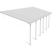 Bild für Canopia by Palram Terrassenüberdachung Alu Feria 3X8.50 Polycarbonat Hohlkammerplatten Pergola 851 x 300 cm Weiss zur Überdachung ihrer Terrasse