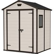 Keter Gerätehaus Manor 6x5 DD, Beige, 4,8m³ Rauminhalt, wetterfest