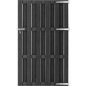 Gartentor WPC 100x180 cm Grau - Preisvergleich