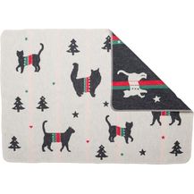 Bild für DAVID FUSSENEGGER Tierdecke David Fussenegger Katzendecke 'xmas Silhouetten Katzen' 70 x 90 cm