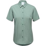 Mammut Damen Aada Bluse, Dark Jade-Jade, M - Kurzärmelige Funktionsbluse mit HeiQ Fresh und UV-Schutz