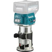 Makita RT001GZ13, Oberfräse mit 40 V Li-Ion Akku, 31.000 U/min, 6 mm Spannzange, einstellbare Geschwindigkeit