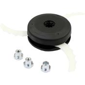 Makita Trimmerfaden Messerkopf 198383-1, 255 mm Durchmesser mit drei beweglichen Kunststoffmessern für Akku-Sensen