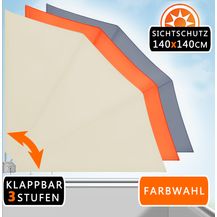 Bild für 2x Balkonfächer Sichtschutz Windschutz Balkonsichtschutz Sonnenschutz Wand