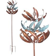 Bild für Lemodo großes Windspiel aus Metall mit gegenläufigen Rotoren 