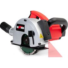 Bild für Grafner Mauernutfräse MD10963, 1700 Watt mit integriertem Präzisionslaser und einstellbarer Schnittbreite (14-29 mm)